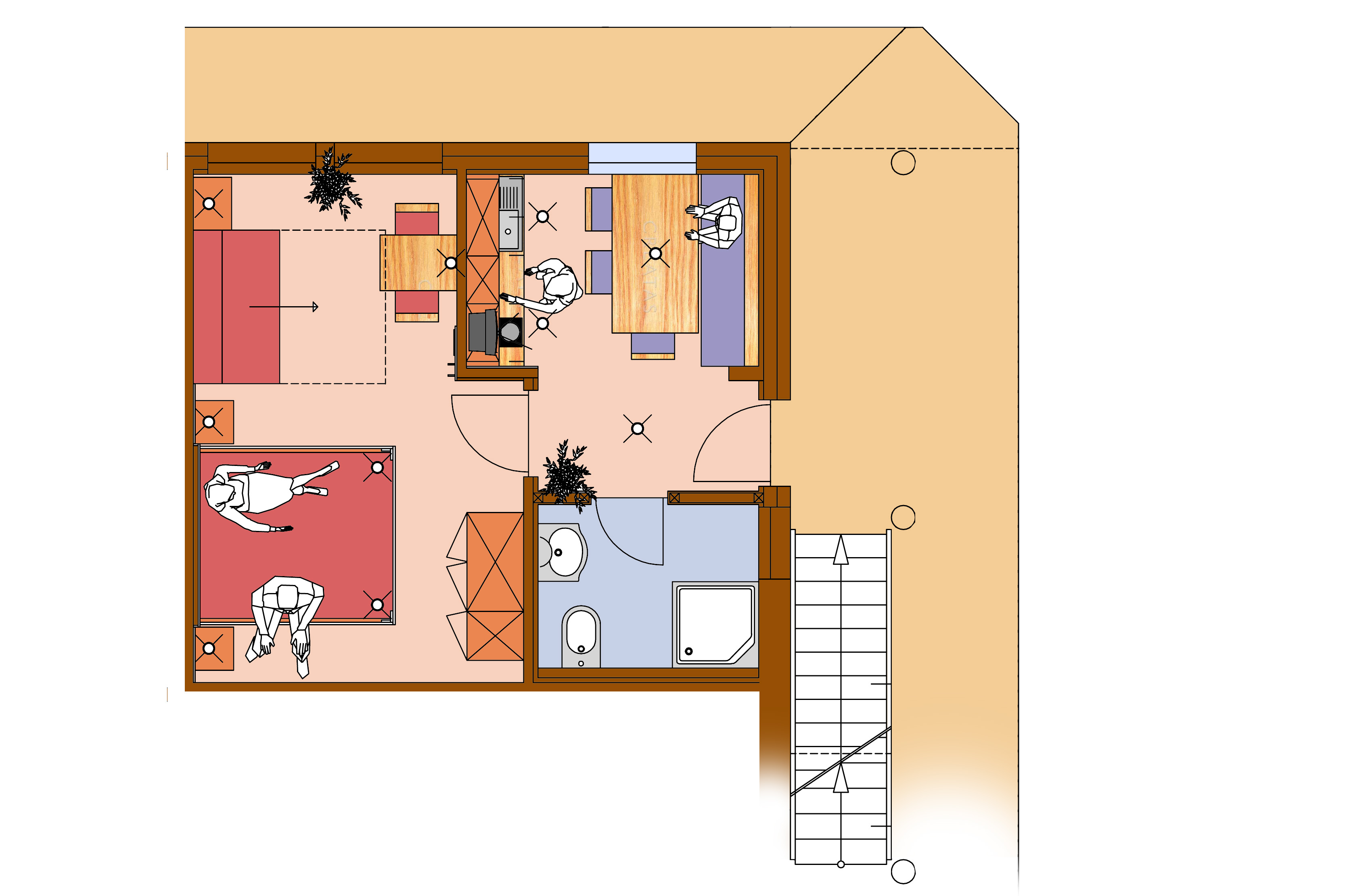 Ground floor apartement Libharterhof